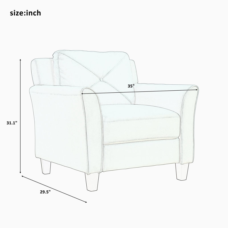 Red Barrel Studio® 3 Piece Living Room Set Wayfair